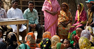 Community mobilisation Local committees formed with key village members to create a supportive environment for people to access social protection, support and government services